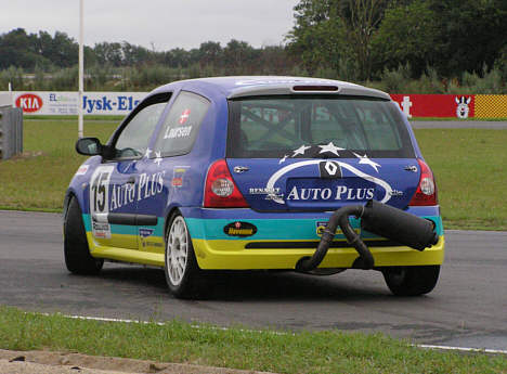 Bjørn Smedegaard Laursen gav opvisning i alternative racerlinier.
(Foto: Motorsporten.dk)